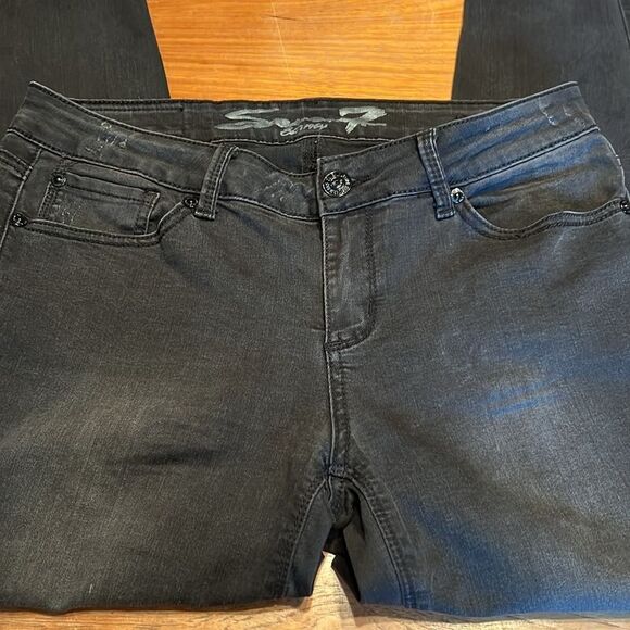 Seven7 Jeans Leggings Black 8 - Picture 3 of 11